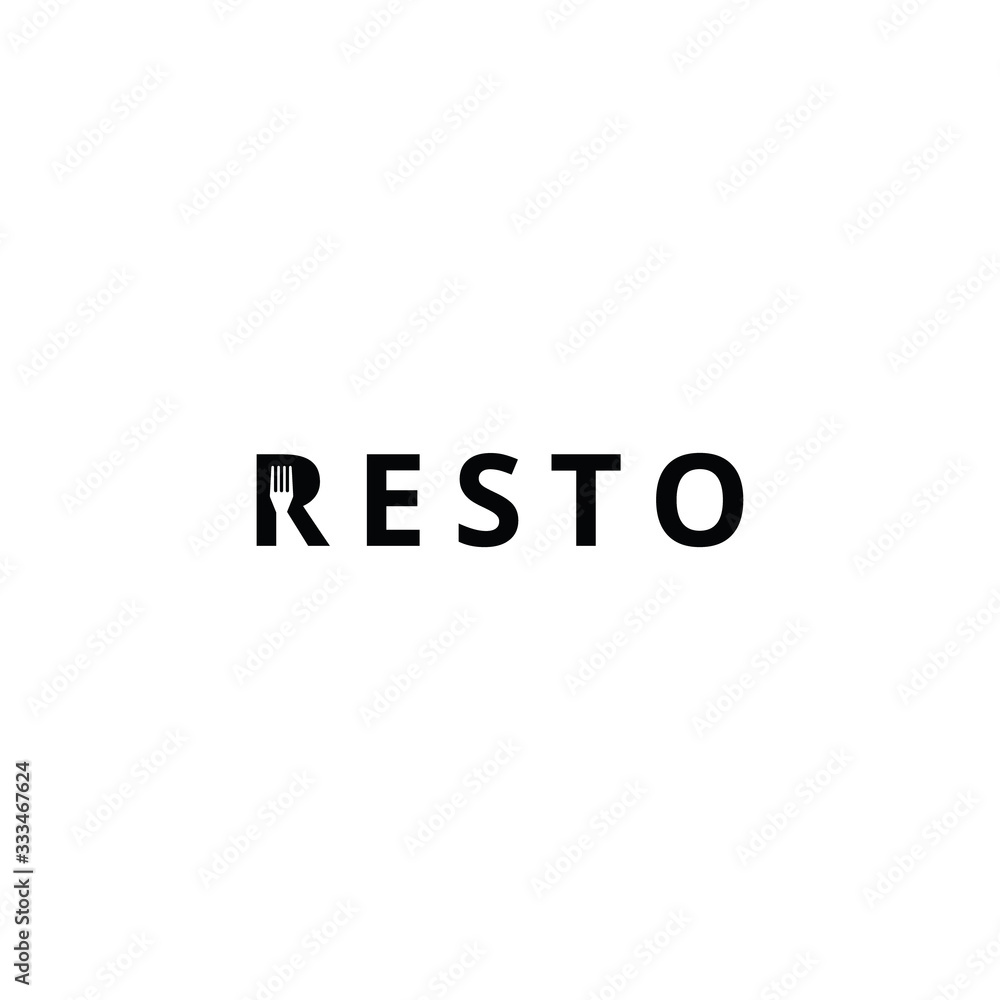 Restaurant, resto, food court, cafe logo template. Restaurant, resto, food court, cafe logo template.