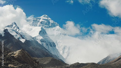 Canvas Print mountains and blue sky mount everest