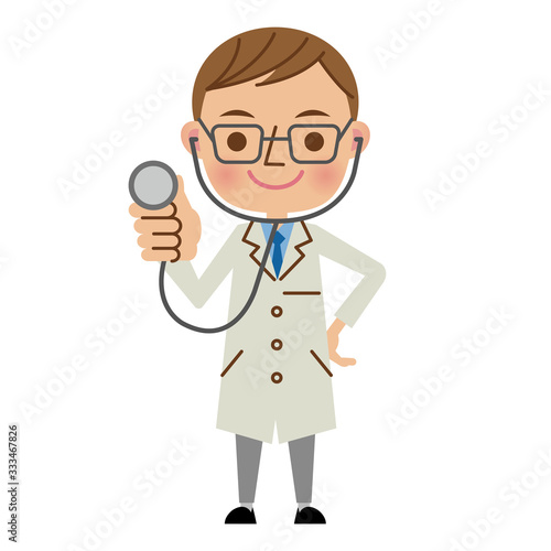 聴診器を使う医者・ドクター