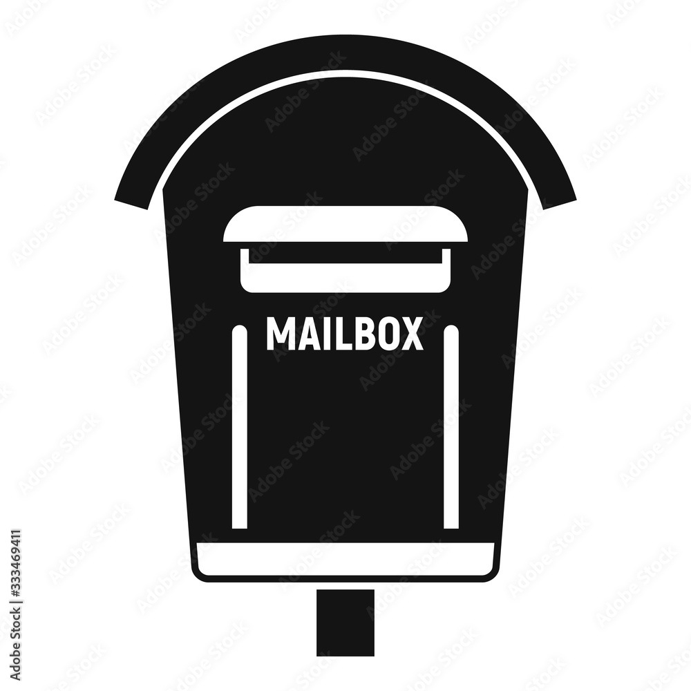 House mailbox icon. Simple illustration of house mailbox vector icon for web design isolated on white background House mailbox icon. Simple illustration of house mailbox vector icon for web design isolated on white background
