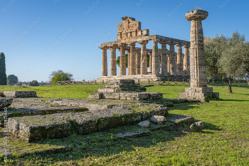 Temple of Athena in Paestum Italy