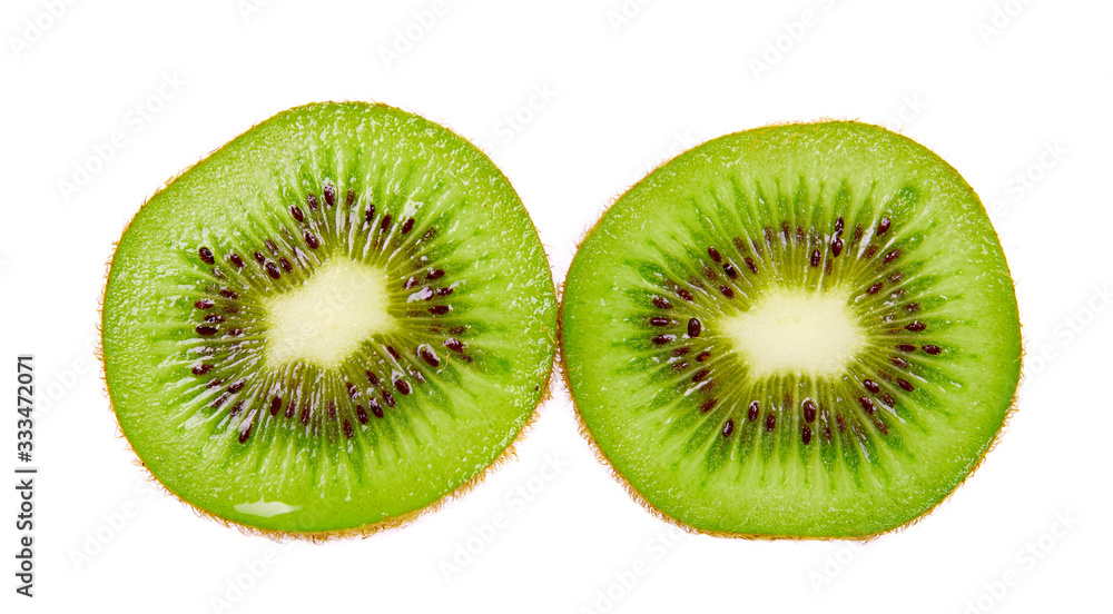 Fototapeta premium Fresh and ripe kiwi slice.