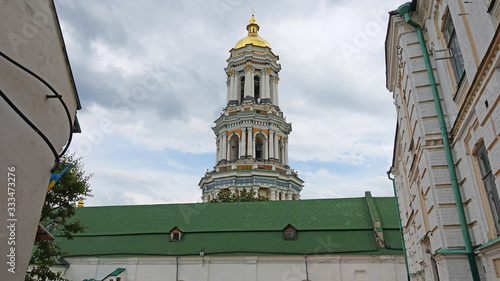 Architecture of the Kiev Pechersk Lavra. Large bell tower photo