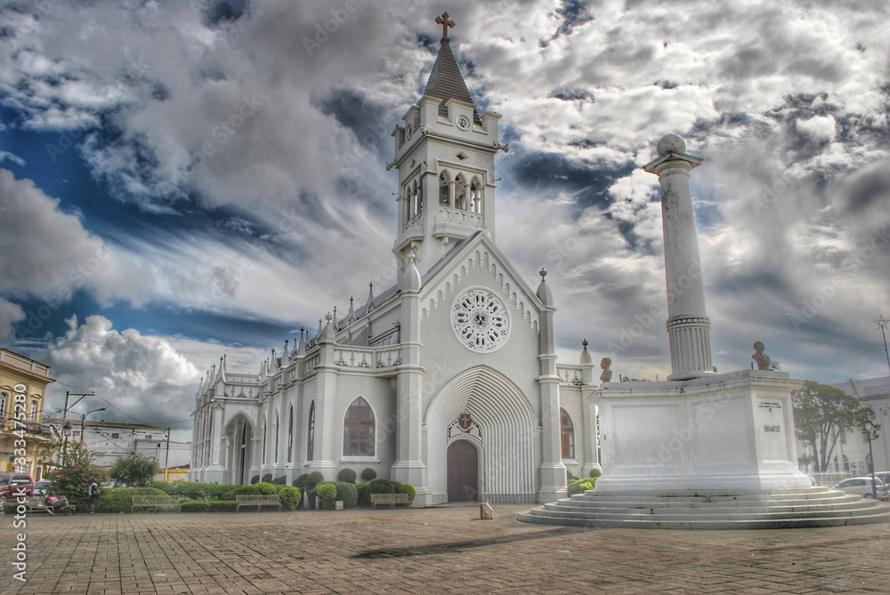 Catedral San Pedro Apostol, Church in San Pedro de Macoris, Dominican Republic. 