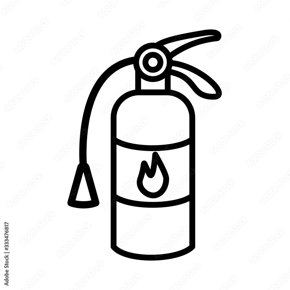 fire extinguishers icon design, flat style icon collection fire extinguishers icon design, flat style icon collection