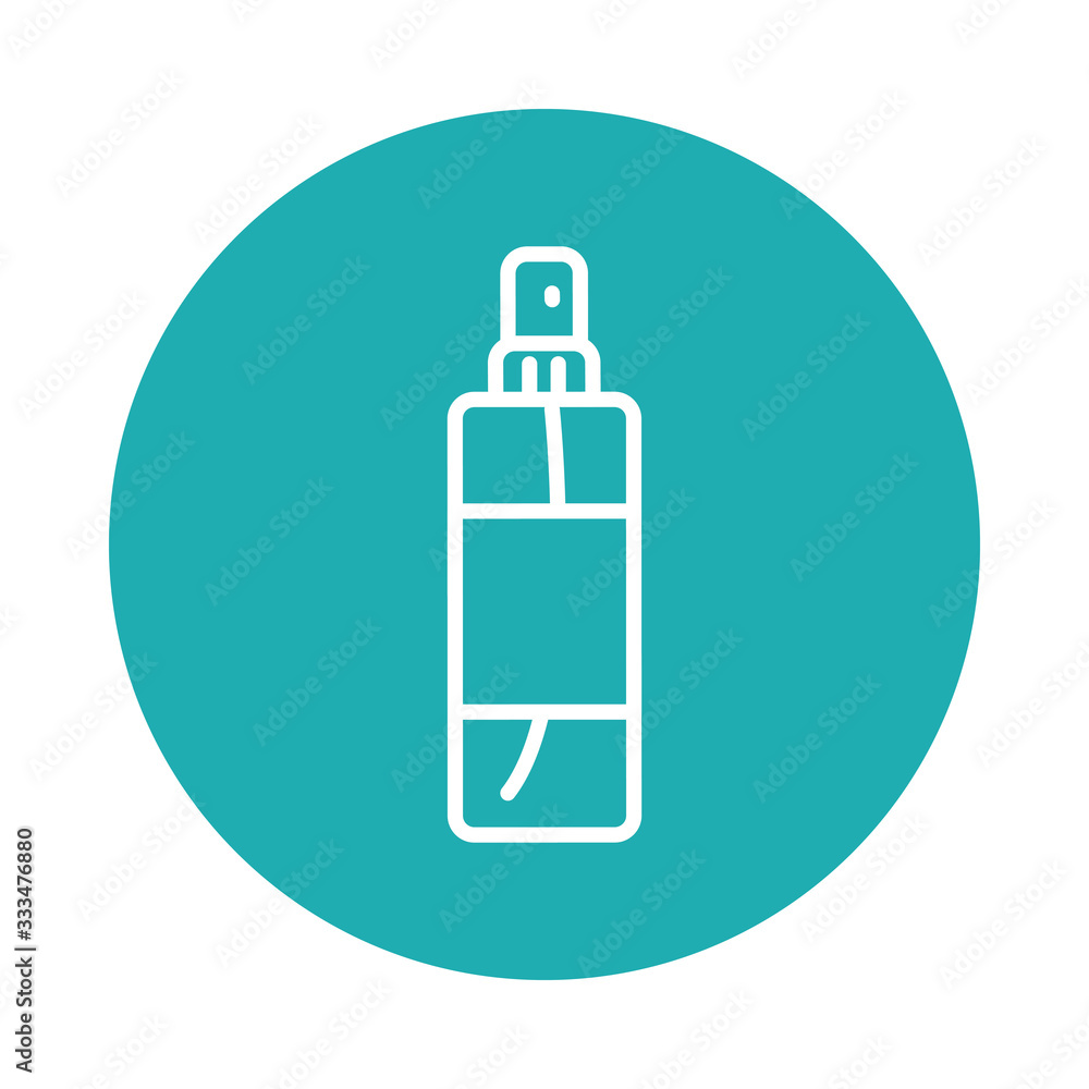 cleaning spray portable bottle icon, block style cleaning spray portable bottle icon, block style
