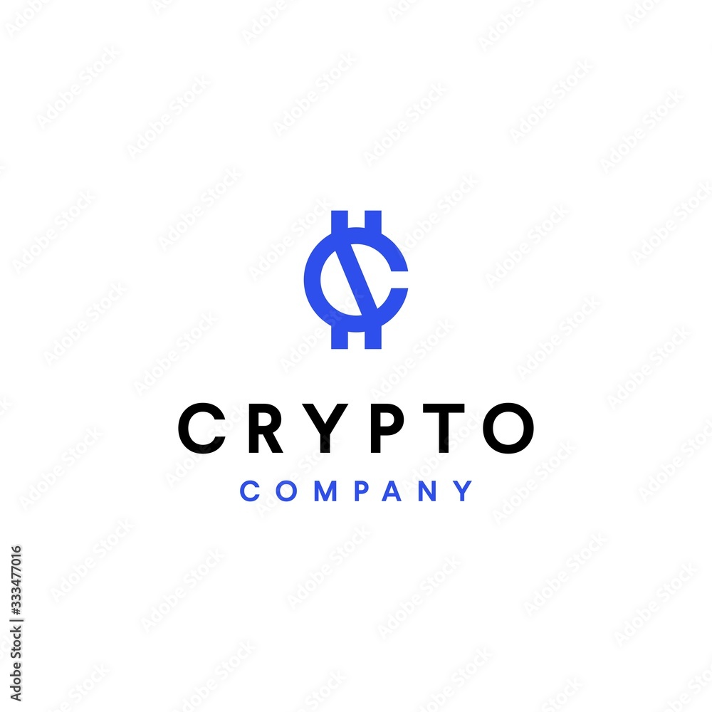 Crypto Currency letter c logo Crypto Currency letter c logo