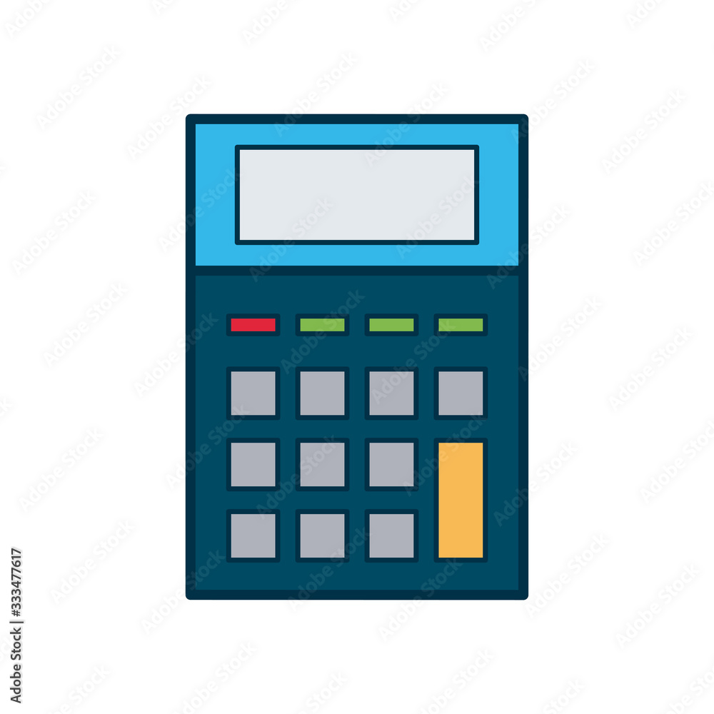 calculator icon, fill and line style calculator icon, fill and line style
