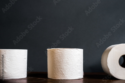 rolls of toilet paper  photo