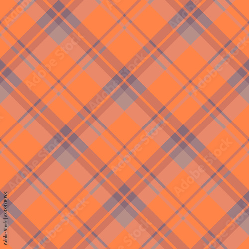 Seamless pattern in fascinating orange colors for plaid, fabric, textile, clothes, tablecloth and other things. Vector image. 2