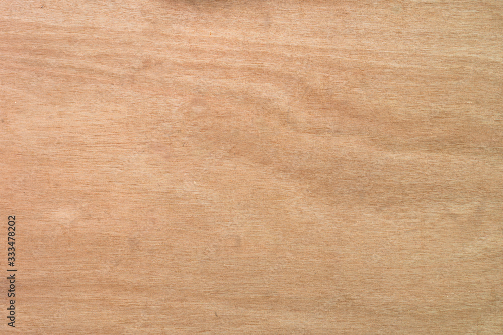 Naklejka premium Close up of Natural light brown planks wood texture table background. Abstract surface rough pattern. Design in your work backdrop and decoration. Concept blank copy space for text.