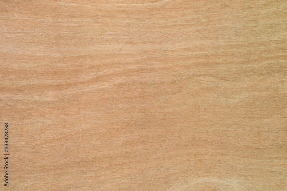 Fototapeta premium Close up of Natural light brown planks wood texture table background. Abstract surface rough pattern. Design in your work backdrop and decoration. Concept blank copy space for text.