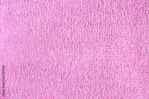  Pink closeup microfiber cloth texture, microfiber towels. pink microfiber cloth for cleaning objects and surfaces. Hygienic cleaning towel. fabric background.