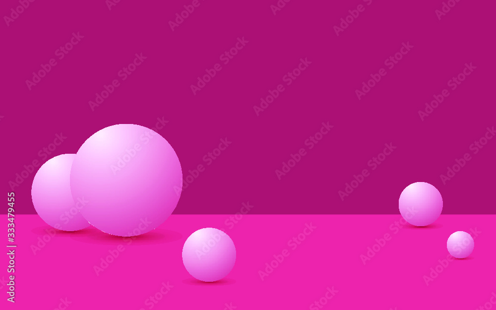 Vector background with gradient bright colors and minimalistic shapes