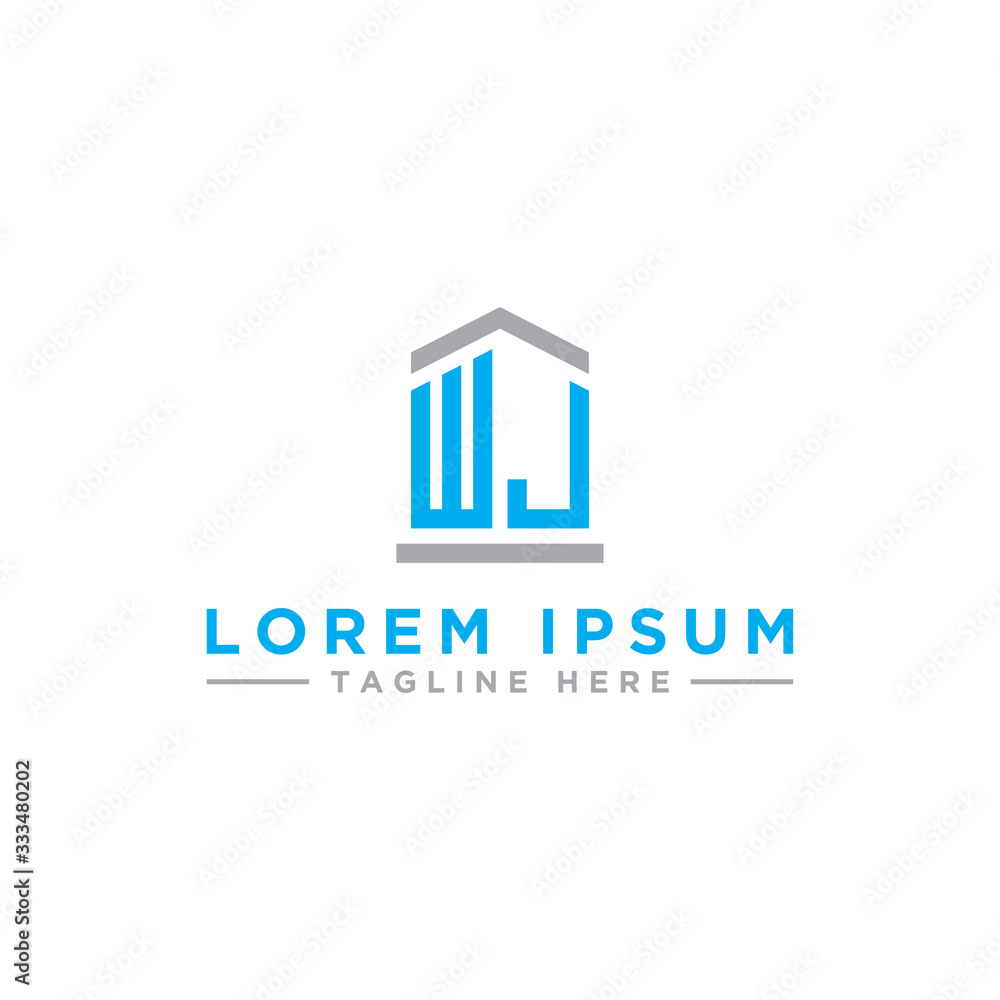inspiring logo designs for companies from the initial letters of the WJ logo icon. -Vectors inspiring logo designs for companies from the initial letters of the WJ logo icon. -Vectors