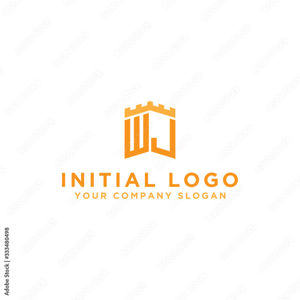 inspiring logo designs for companies from the initial letters of the WJ logo icon. -Vectors