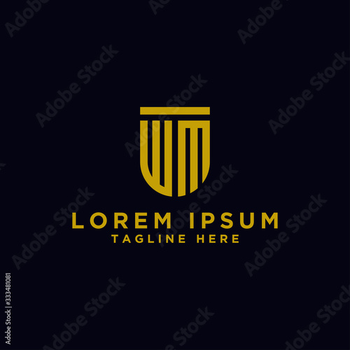 inspiring logo designs for companies from the initial letters of the WM logo icon. -Vectors