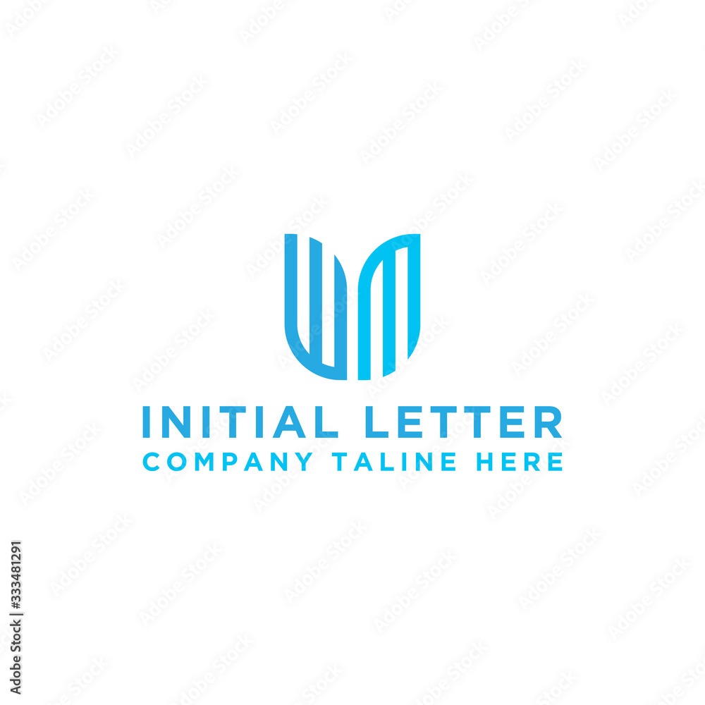 inspiring logo designs for companies from the initial letters of the WM logo icon. -Vectors inspiring logo designs for companies from the initial letters of the WM logo icon. -Vectors