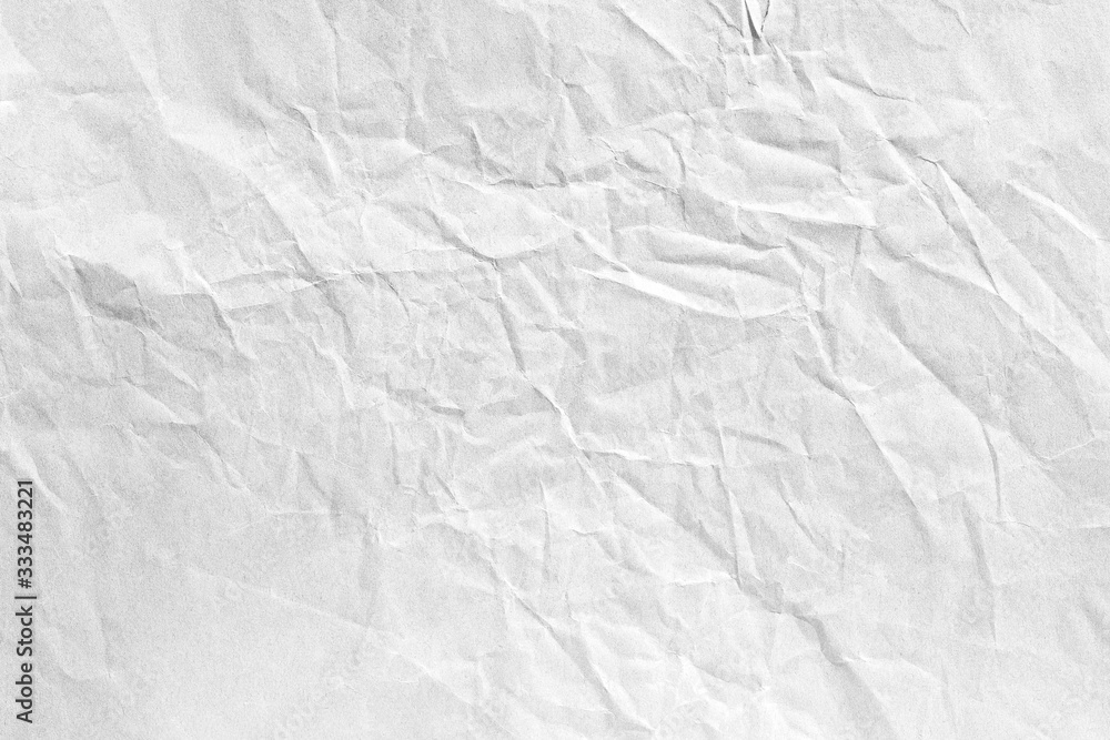 Obraz premium white crumple paper background texture