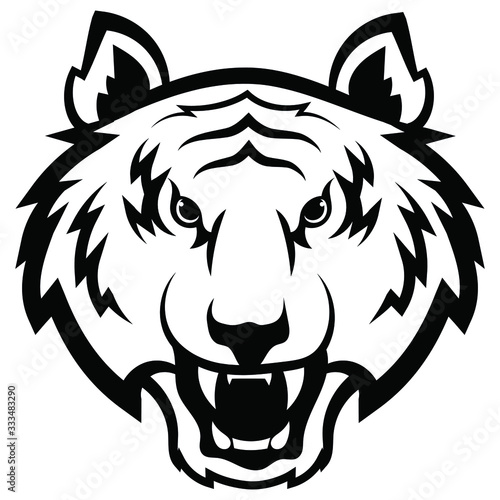Canvas Print Tiger logo