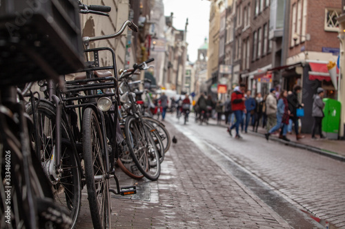 many bikes on the streets of amsterdam © Rick Neves