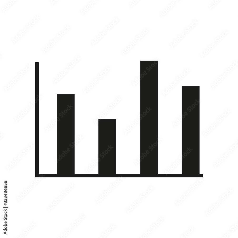 Diagram icon. Vector illustration isolated on a white background