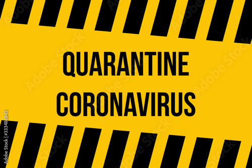 Coronavirus danger sign. 20...