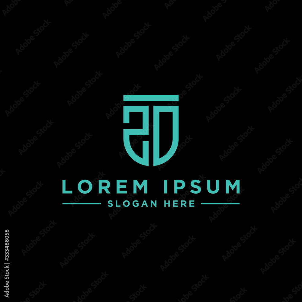 inspiring logo designs for companies from the initial letters of the ZD logo icon. -Vectors inspiring logo designs for companies from the initial letters of the ZD logo icon. -Vectors
