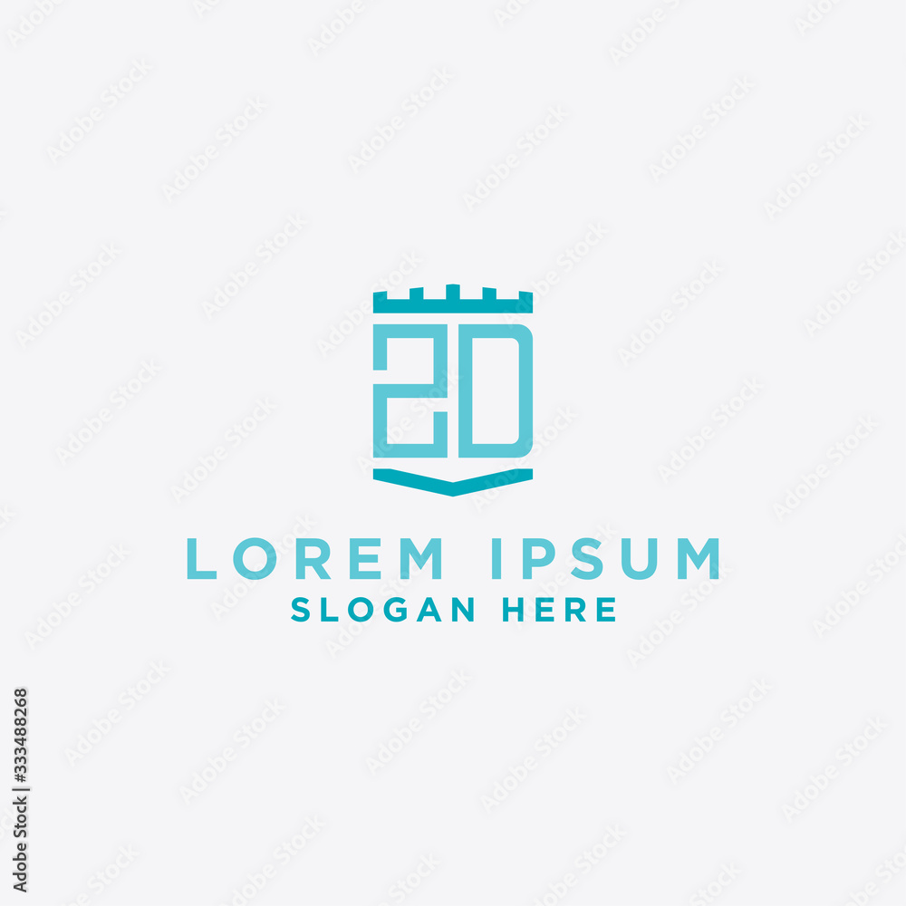 inspiring logo designs for companies from the initial letters of the ZD logo icon. -Vectors inspiring logo designs for companies from the initial letters of the ZD logo icon. -Vectors