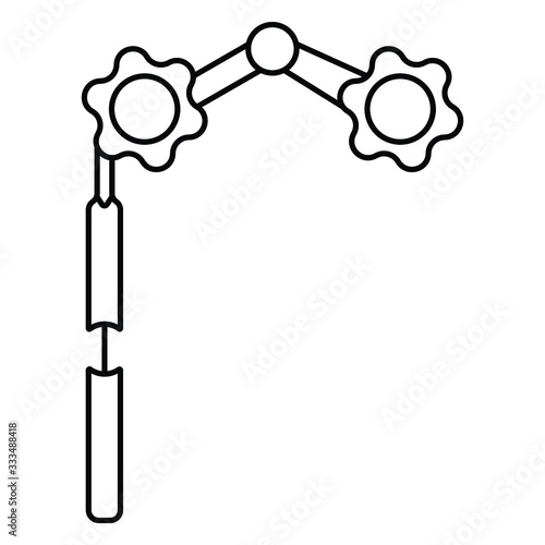 Opera glasses illustration. Element of theter for mobile concept and web apps.