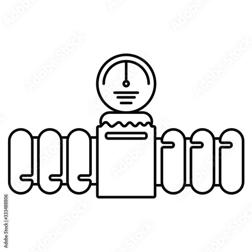 Pressure Gauge Manometer icon vector