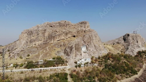 Sulaiman Too mountain in Osh Kyrgyzstan with city view