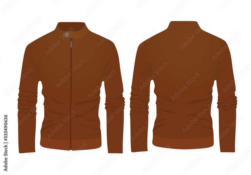 Brown spring jacket. vector illustration Brown spring jacket. vector illustration