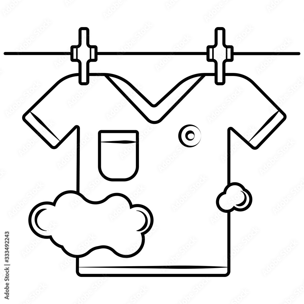 T shirt hanging on thread icon illustration isolated vector sign symbol T shirt hanging on thread icon illustration isolated vector sign symbol