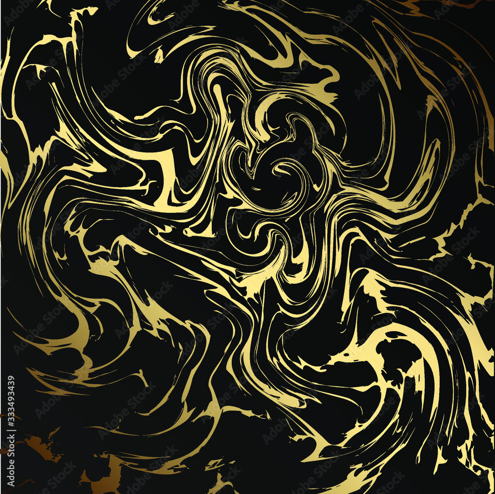 Obraz premium Marble gold grunge texture. Patina scratch golden elements. Sketch surface to create distressed effect. Overlay distress grain graphic design. Stylish modern background decoration. Vector illustration