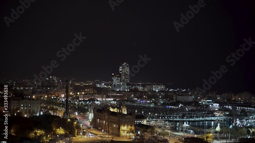 Wallpaper Mural Barcelona Night Torontodigital.ca