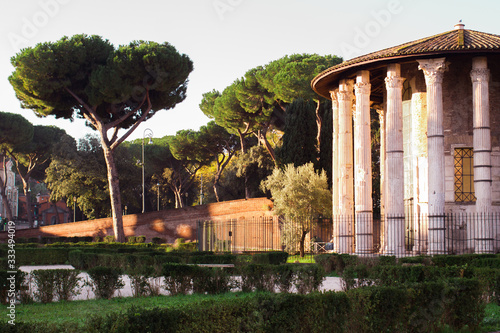 square in front of the Church of Santa Maria in Cosmedin in Rome, where the 
