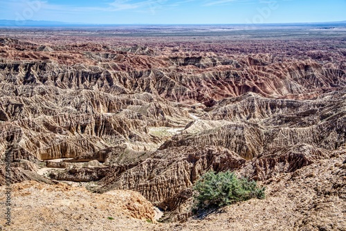 Borrego Badlands in the Anza Borrego Desert State Park in California photo