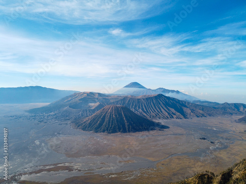 Beautiful Mount Bromo active volcano of Java