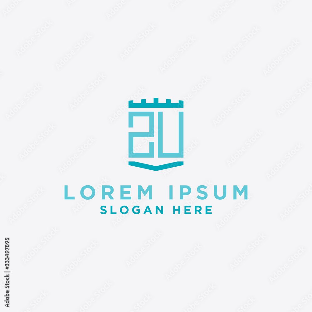 inspiring logo designs for companies from the initial letters of the ZU logo icon. -Vectors inspiring logo designs for companies from the initial letters of the ZU logo icon. -Vectors