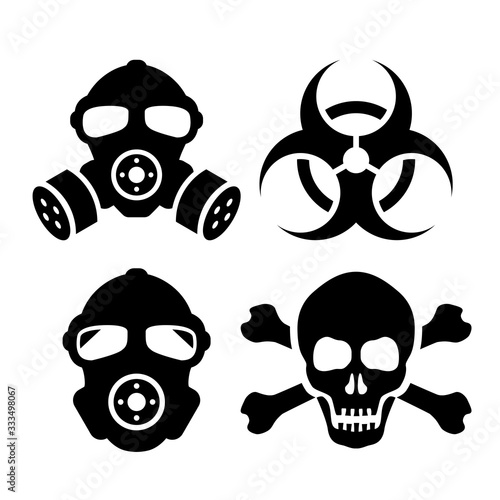 Toxic danger vector icon