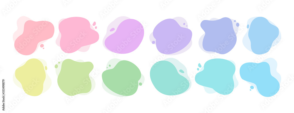 Set of colourful vector liquid splash shape backgrounds for WEB and APP design. Isolated vector elements. Rounded, digital water shapes. Landing page design items. Set of colourful vector liquid splash shape backgrounds for WEB and APP design. Isolated vector elements. Rounded, digital water shapes. Landing page design items.