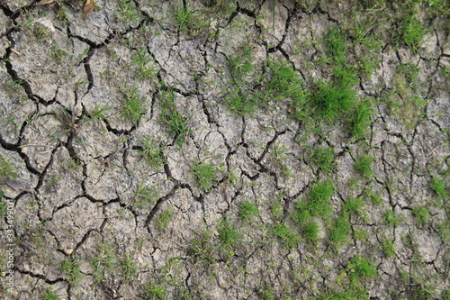 Dry cracked earth mud ground