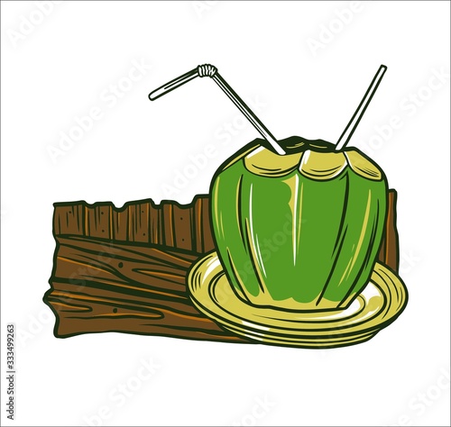 coconut illustration