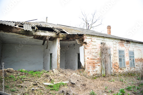 destroyed building
