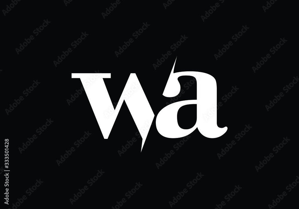 W A, WA Initial Letter Logo design vector template, Graphic Alphabet Symbol for Corporate Business Identity W A, WA Initial Letter Logo design vector template, Graphic Alphabet Symbol for Corporate Business Identity