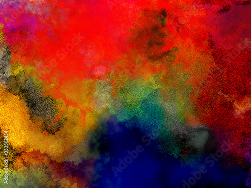 multicolour colour splash fractal oil and watercolour paint abstract brush strock modern artwork texture backround painting  © Artico studioz