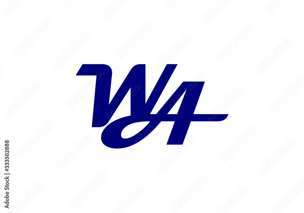 Obraz premium W A, WA Initial Letter Logo design vector template, Graphic Alphabet Symbol for Corporate Business Identity