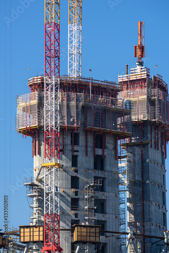 Milano cantieri di costruzione grattacieli Porta Nuova Garibaldi