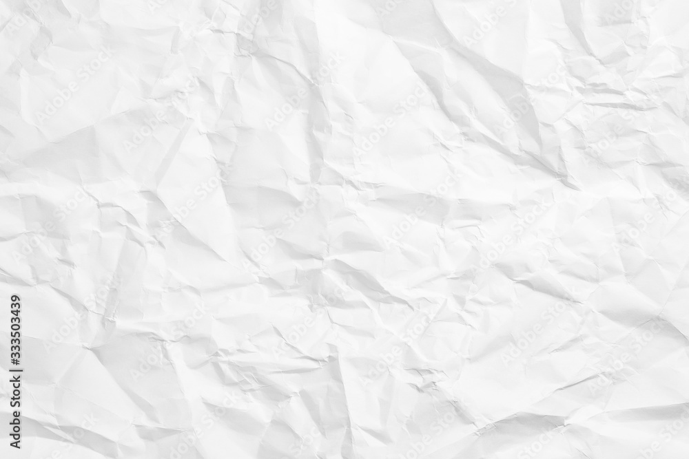 Crumpled white paper sheet texture Crumpled white paper sheet texture